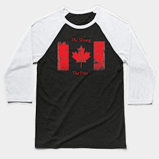 True North Strong And Free T-Shirt | Proud Canadian Pride Shirt | Perfect for Canada Day & Everyday Wear Baseball T-Shirt